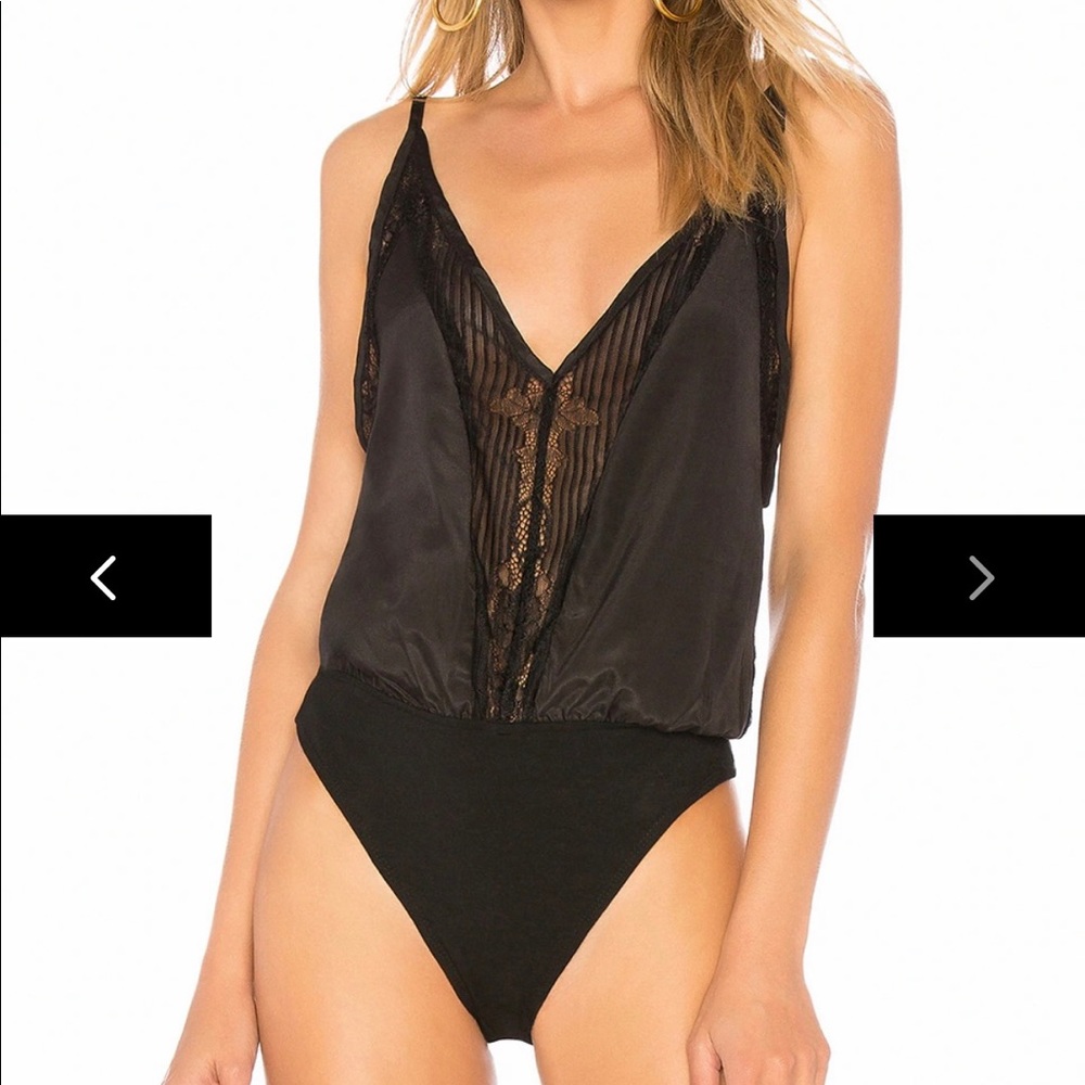 NWT Superdown lace and satin bodysuit